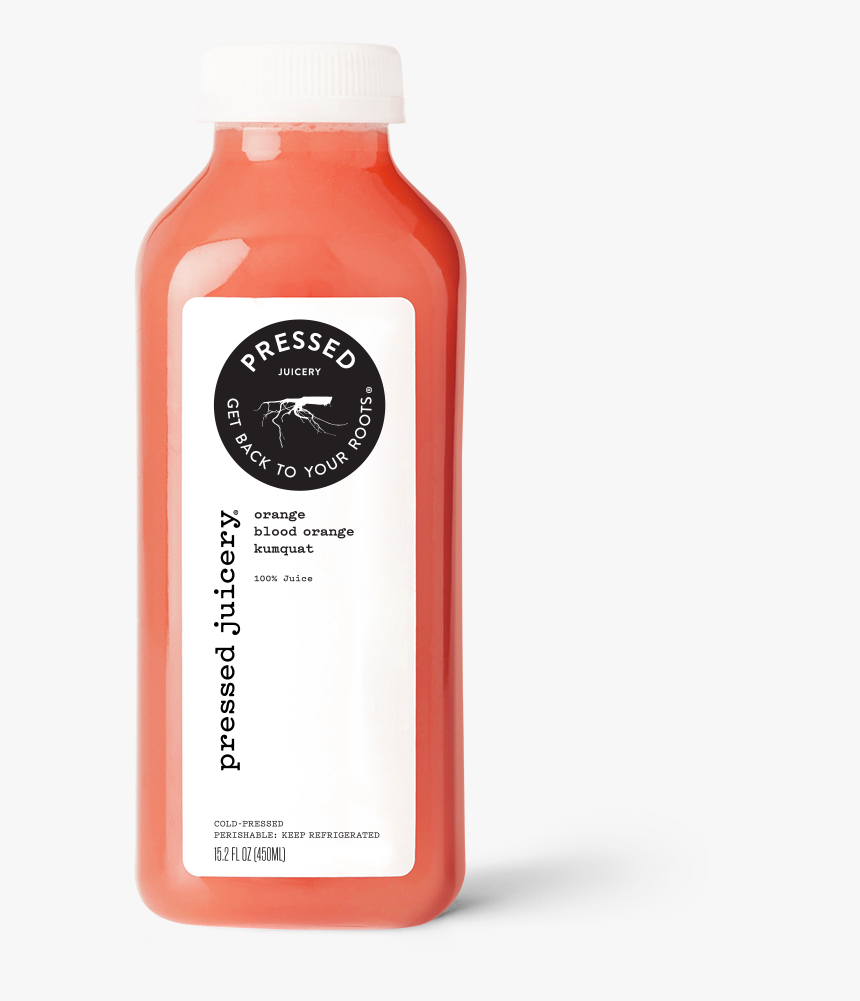 Blood Orange Kumquat Juice - Pressed Juicery Greens 3, HD Png Download