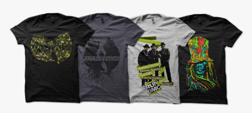 Wu-tang Clan, Run Dmc Funkadelic Art Direction, Design - T Shirt, HD Png Download