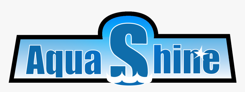 Aqua Shine Pools Logo - Graphic Design, HD Png Download