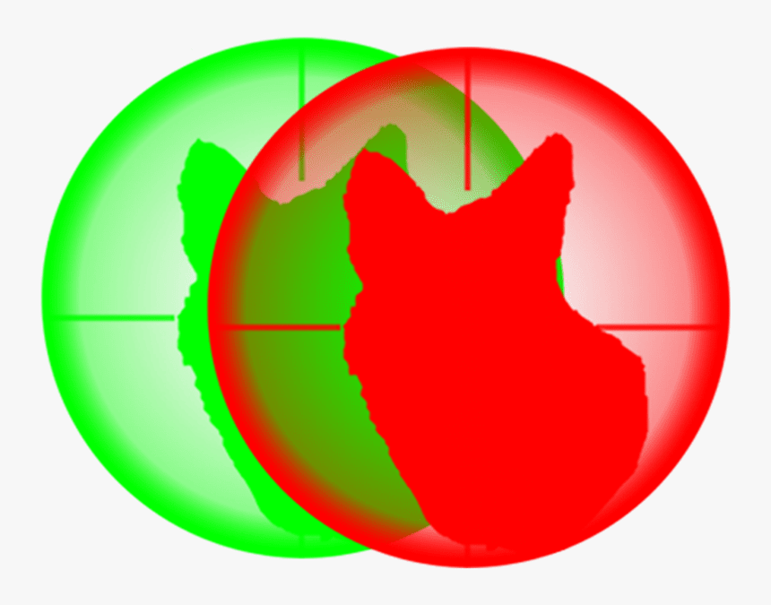 Red Hunting Light And Green Night Hunting Lights Emblem - Hunting, HD Png Download