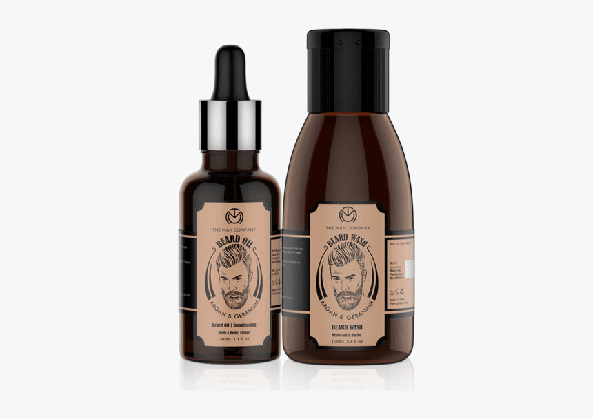 Beard Combo - Man Company Argan & Geranium Beard Wash, HD Png Download