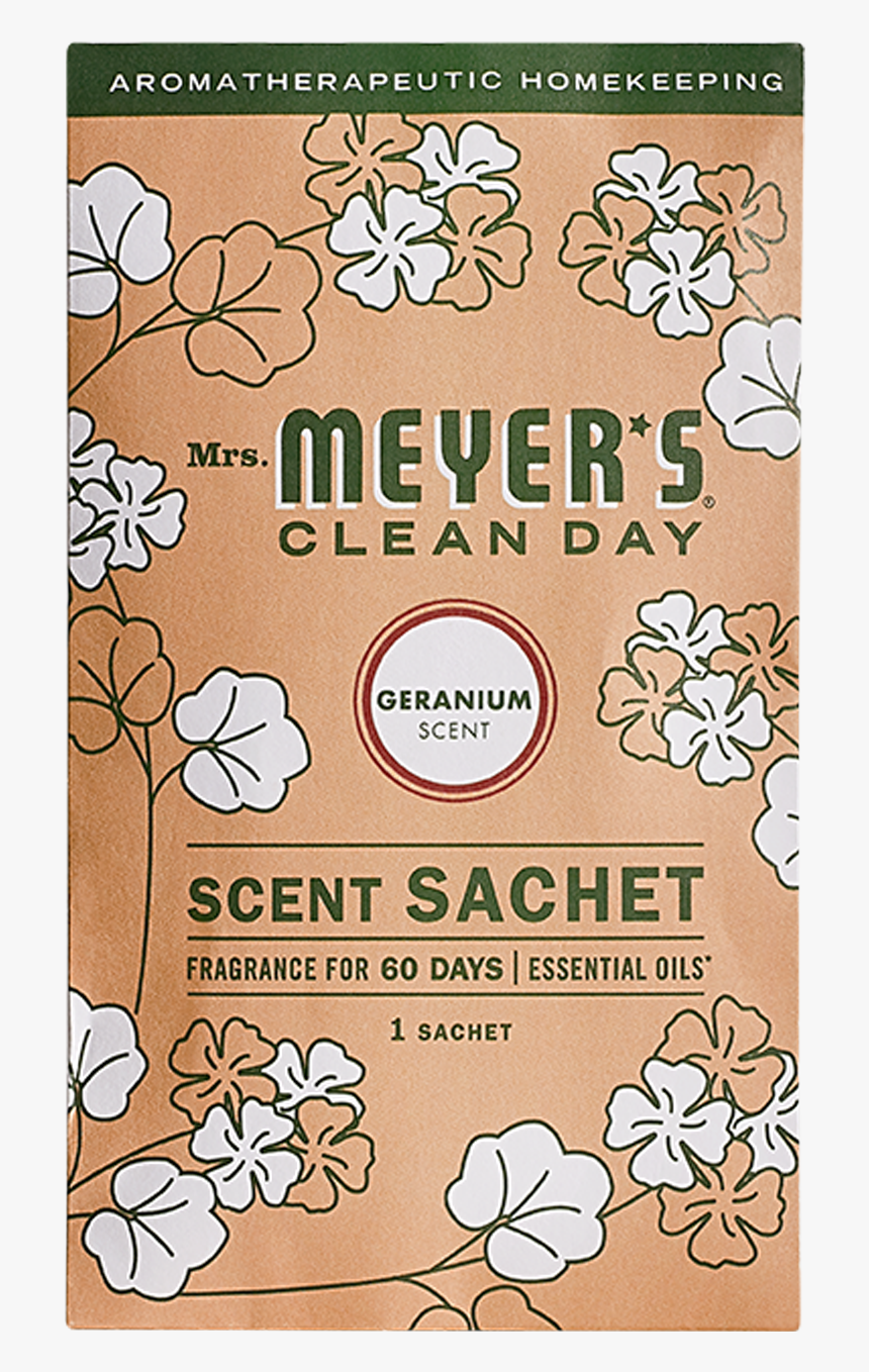 Mrs Meyers Geranium Scent Sachet - Mrs Meyers Hand Soap Refill, HD Png Download