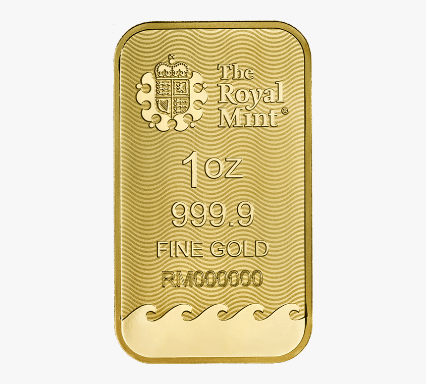 1 Oz Gold Minted Bar - Illustration, HD Png Download
