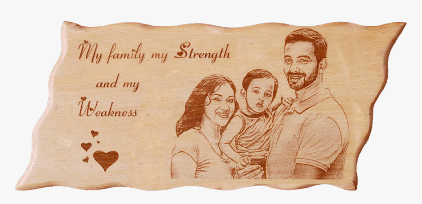 Wooden Plaque Zig Zag 6*12 Inch - Shri Bhavani Graphics, HD Png Download