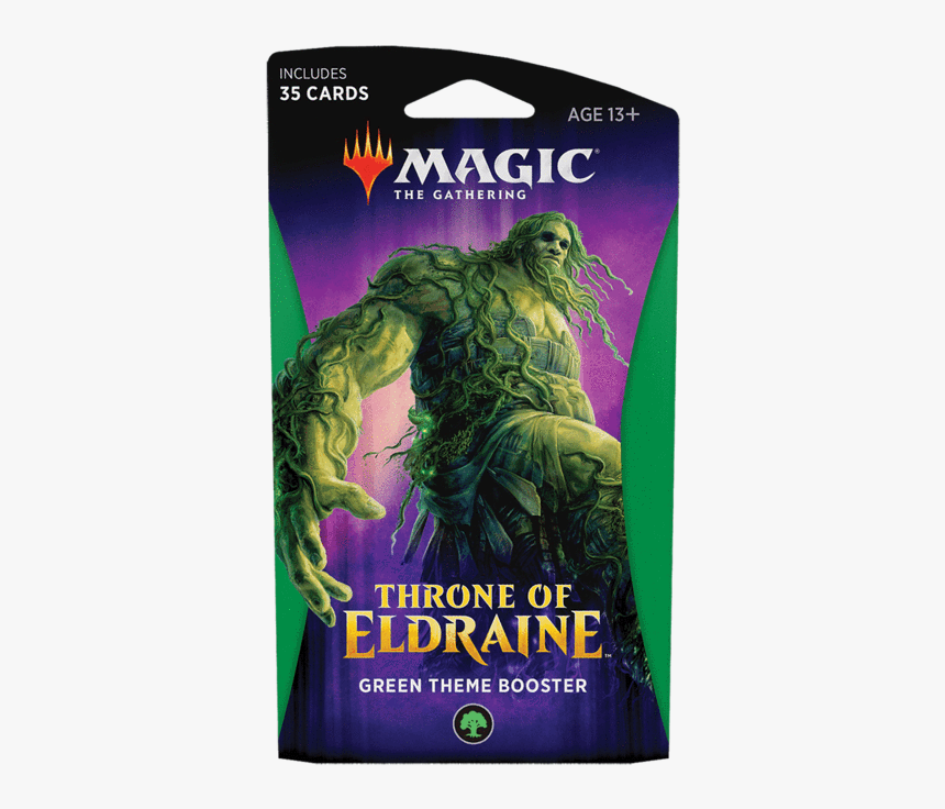 Mtg Booster Pack Themed - Throne Of Eldraine Theme Booster Green, HD Png Download