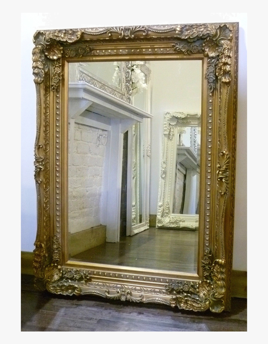 An Overall View Of This Highly Decorative, Ornate Mirror, HD Png Download