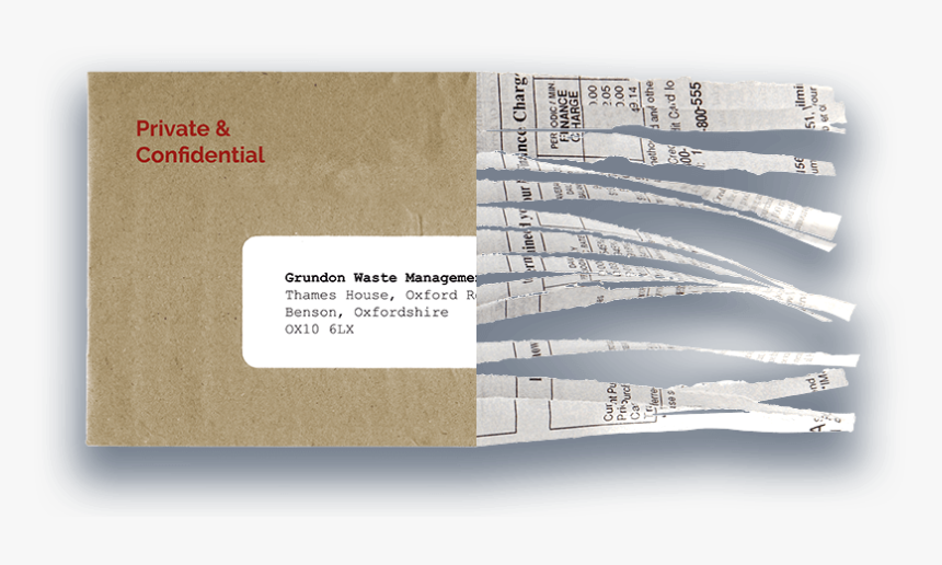 Grundon - Confidential Waste - Envelope, HD Png Download
