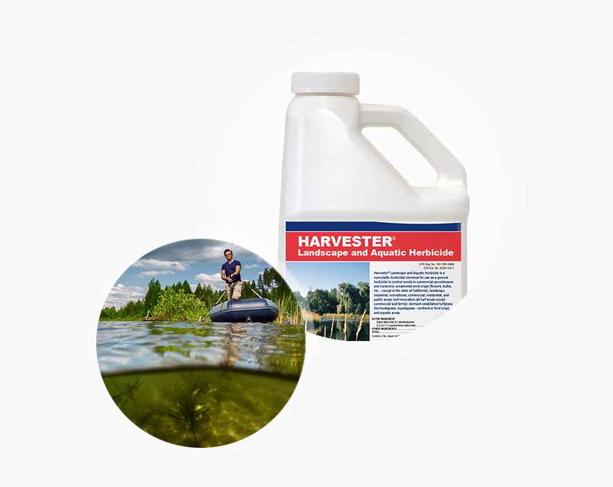 Harvester Aquatic Herbicide Container With Lake And - Reflection, HD Png Download