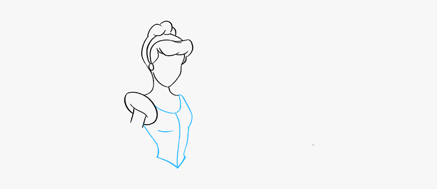 How To Draw Cinderella - Sketch, HD Png Download