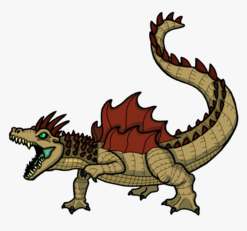 15-crocogon - Reptile Kaiju, HD Png Download