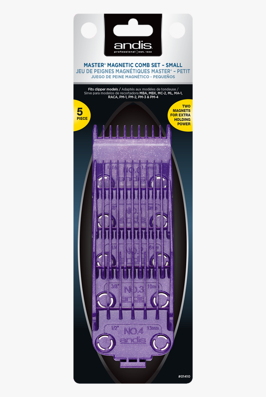 Andis Small Magnetic Attachment Comb Set - Andis Andis 01410, HD Png Download