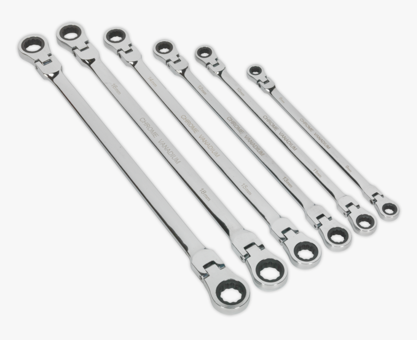 Long Ratchet Ring Spanners, HD Png Download