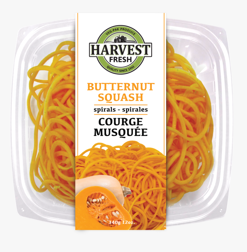 Harvest Fresh Butternut Squash Spirals 340g - Chinese Noodles, HD Png Download