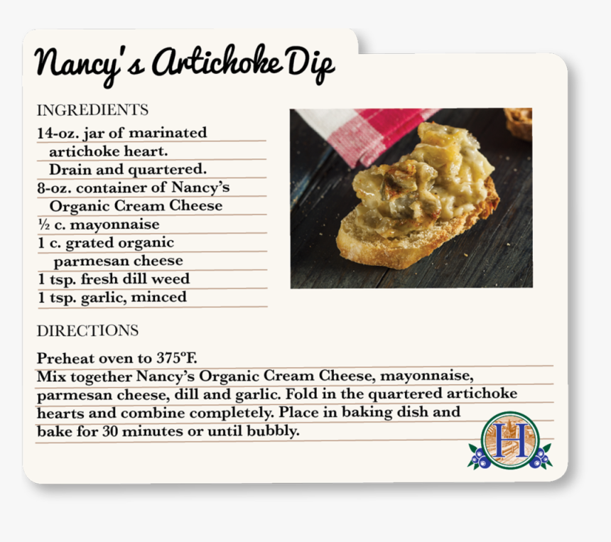 Nancys Artichoke Dip, HD Png Download