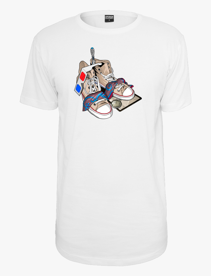 Saqman 10th Gear T Shirt Urban Classics Long Tee White - T-shirt, HD Png Download