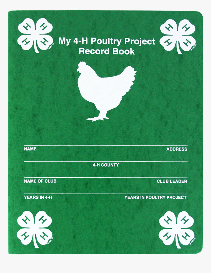 My 4-h Poultry Project Record Book - My Dairy Project, HD Png Download