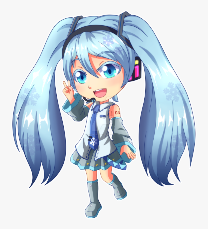 Hatsune Miku Snow 2010 By Jeffharrison02 Dcxp3gm 382883 - Cartoon, HD Png Download