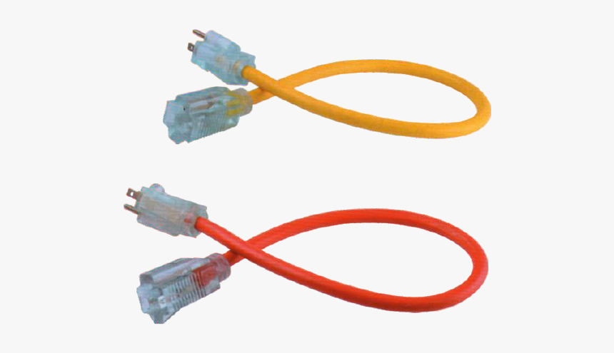 3-outlet Utility Extension Cord - Usb Cable, HD Png Download