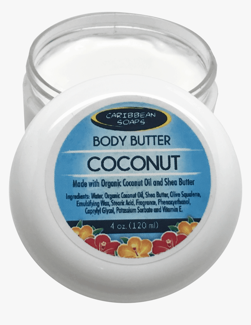 Open Body Butter Jar Made With Premium Ingredients - Cosmetics, HD Png Download