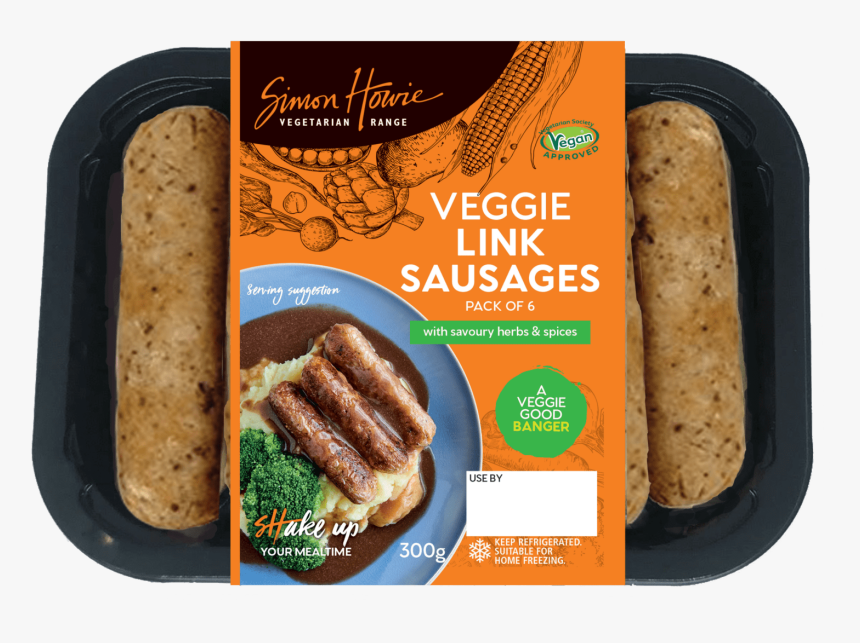 Veggie Link Sausages - Bread, HD Png Download
