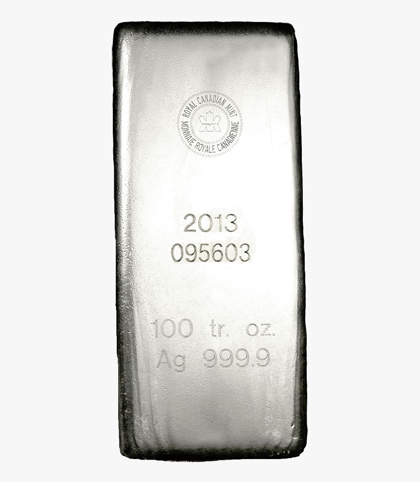 Royal Canadian Mint Silver Bars 100 Oz - Bottle, HD Png Download