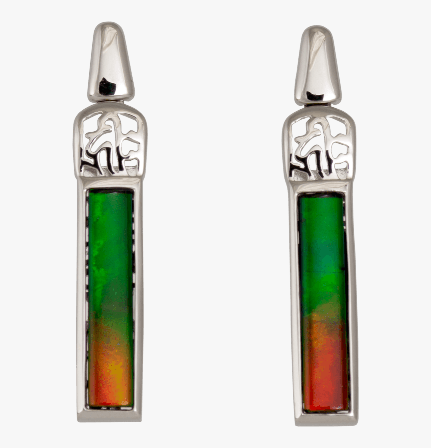 Sterling Silver Rectangular Evita Bar Earrings By Korite - Earrings, HD Png Download
