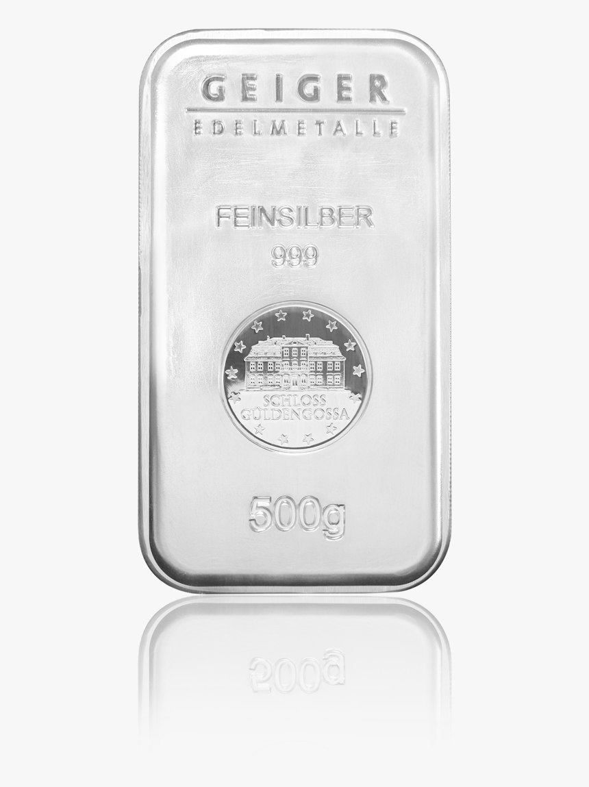 Silver Bar Security Line 500 G - Silver, HD Png Download