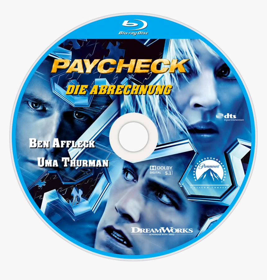 Image Id - - Paycheck Blu Ray Label, HD Png Download