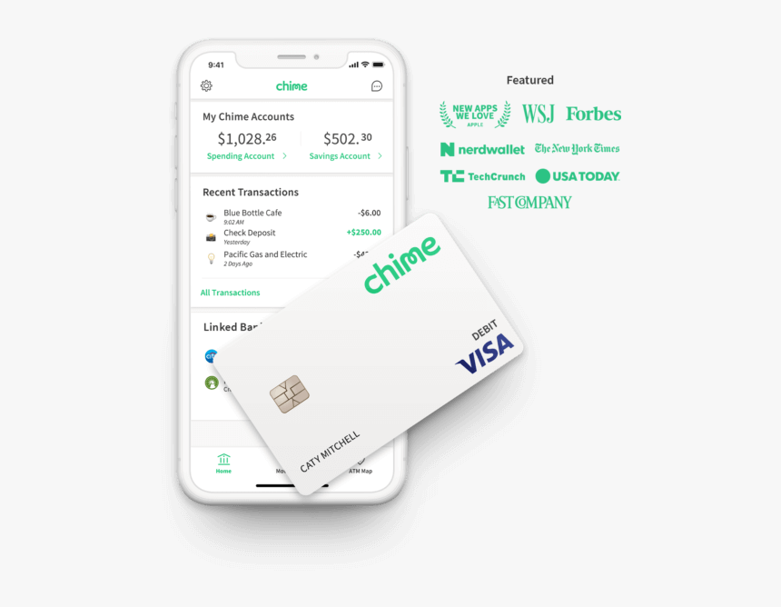 Chime Credit Card, HD Png Download