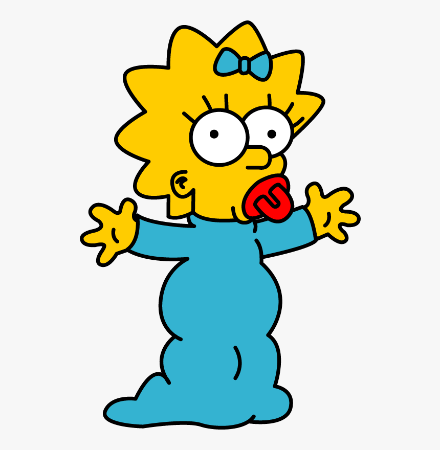 Maggie Simpson Background - Maggie Simpson, HD Png Download