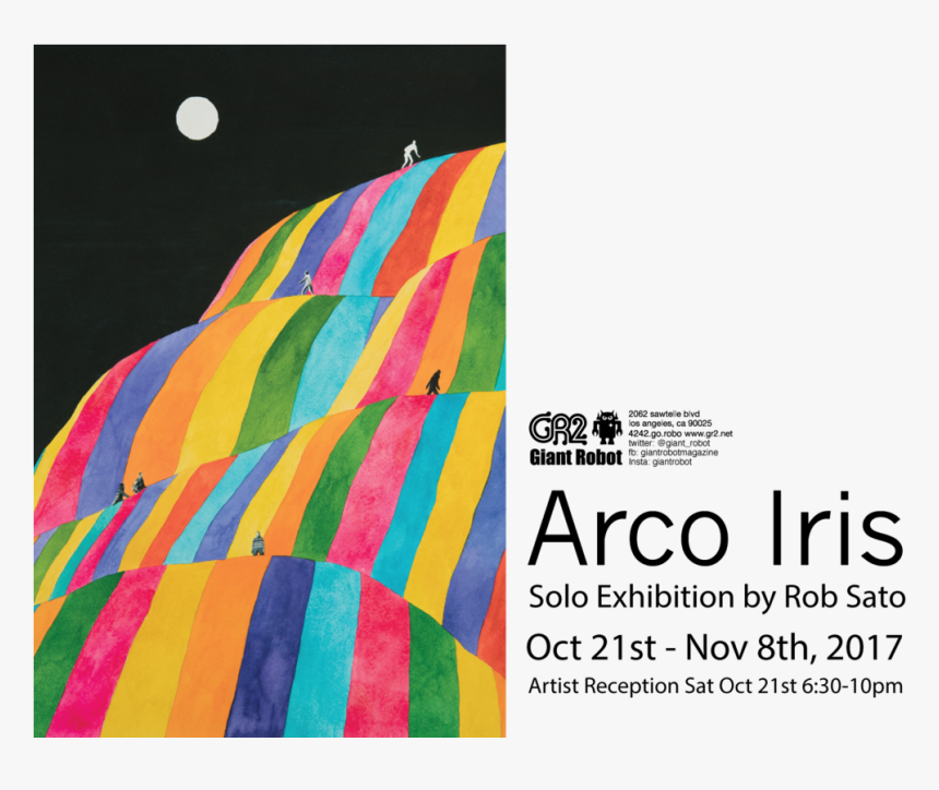 Arco Iris Solo Exhibition By Rob Sato Reception Oct - Visitor, HD Png Download