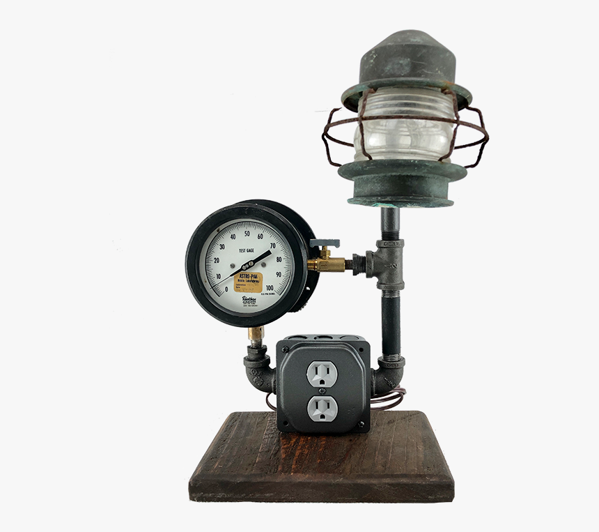 Steampunk Table Lamp - Antique, HD Png Download