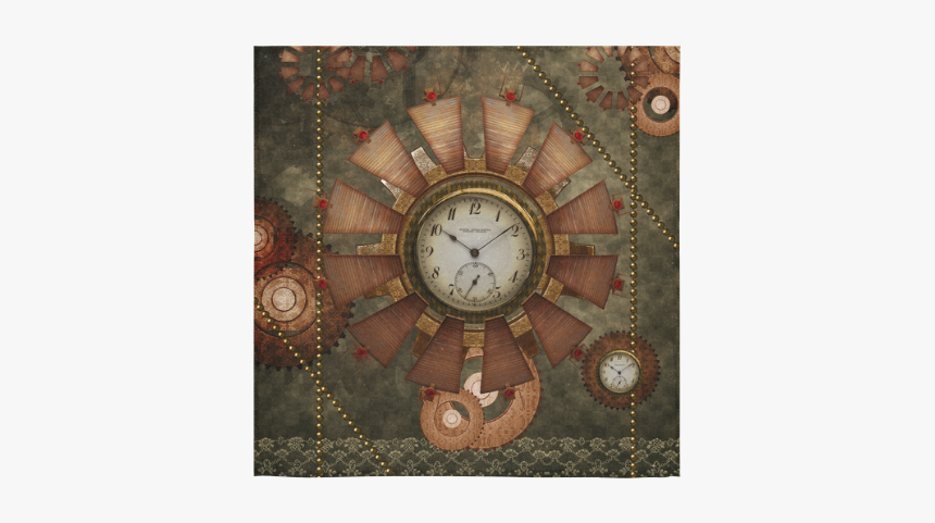 Steampunk, Wonderful Clocks In Noble Design Square - Motif, HD Png Download