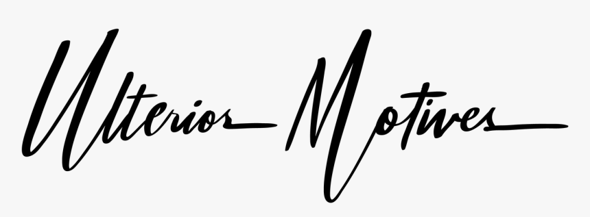 Ulterior Motives - Calligraphy, HD Png Download