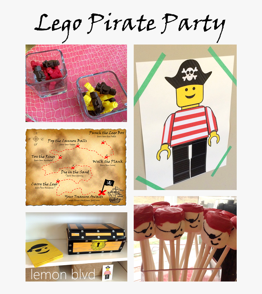 Lego Pirate Header - Lemon Pirate Birthday, HD Png Download