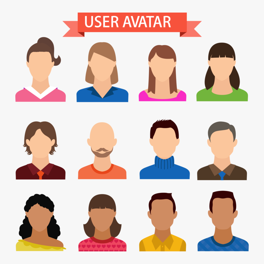 12 Expressionless User Vector Avatar Icon - Vector Avatar Icon, HD Png Download