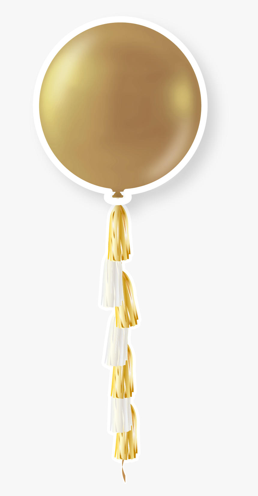 36 - 36 Golden Balloon 1pc, HD Png Download