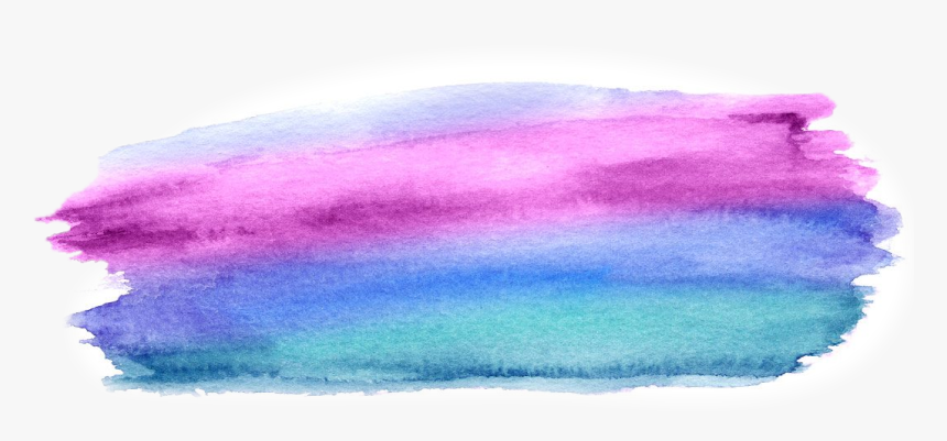 #watercolor #splash #banner #soft #water #cool #sticker - Watercolor Paint, HD Png Download