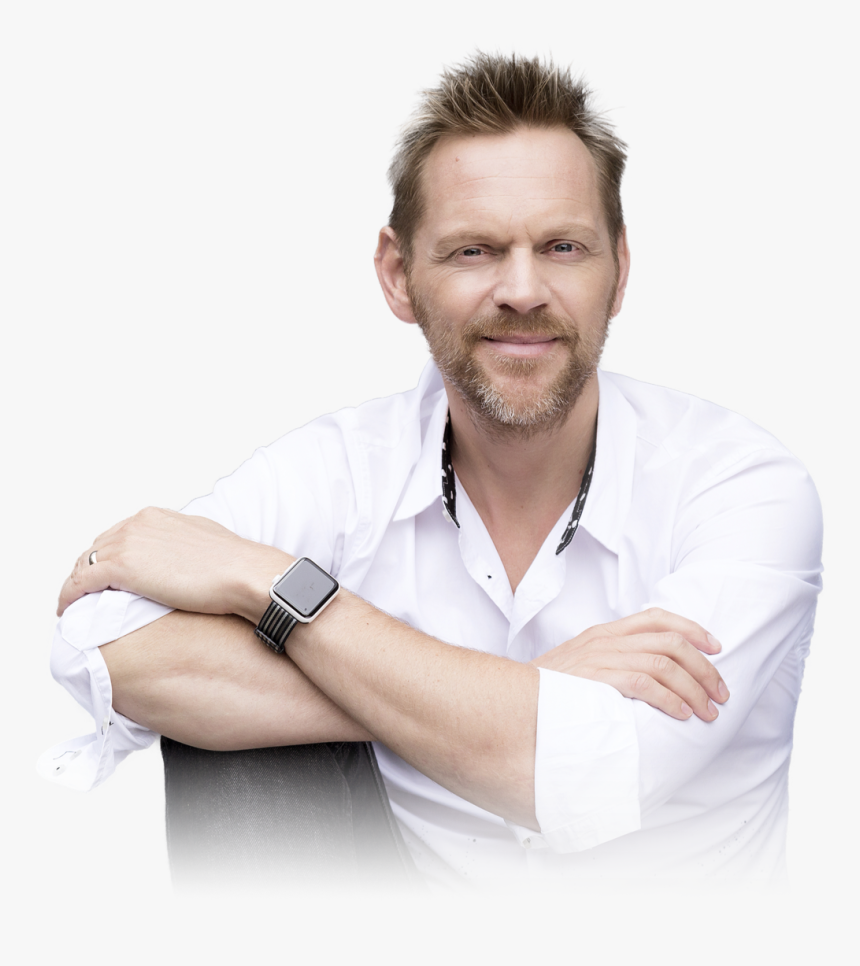 Calvin Arms On Knee No Background Fade - Gentleman, HD Png Download