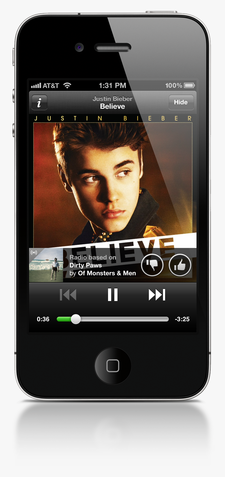 Spotify On Smartphone Png, Transparent Png