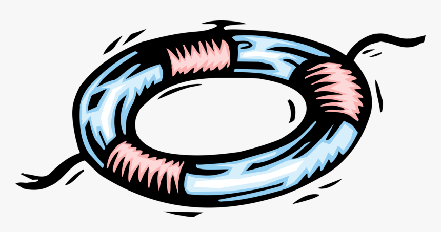 Vector Illustration Of Lifebuoy Ring Lifesaver Life, HD Png Download