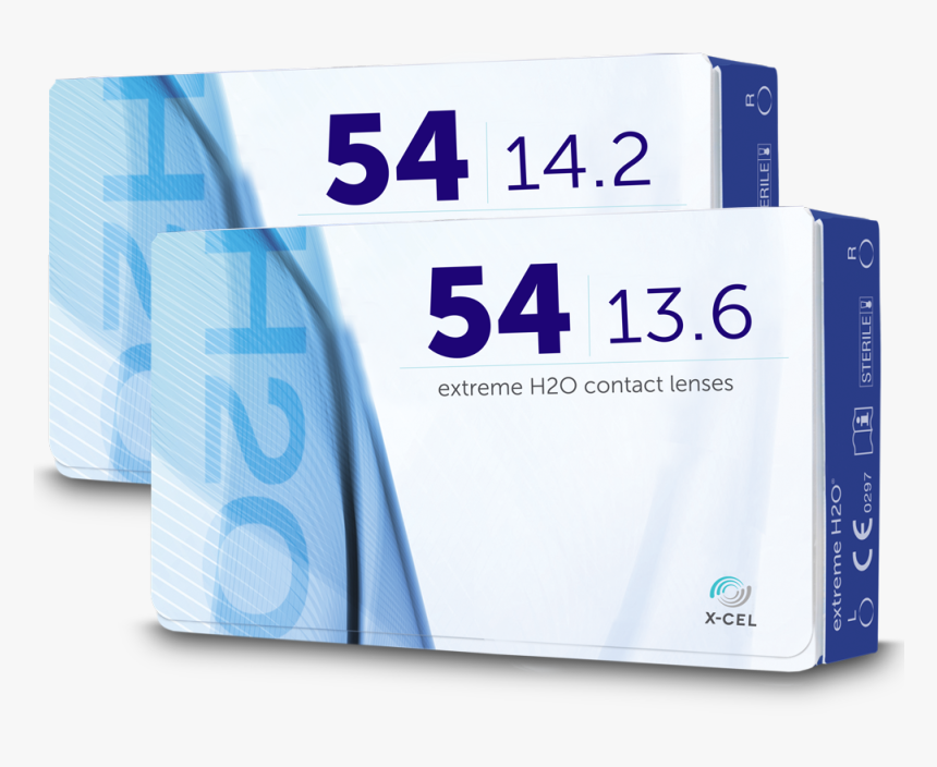 54boxes - Extreme H2o 54 13.6 Contact Lenses, HD Png Download
