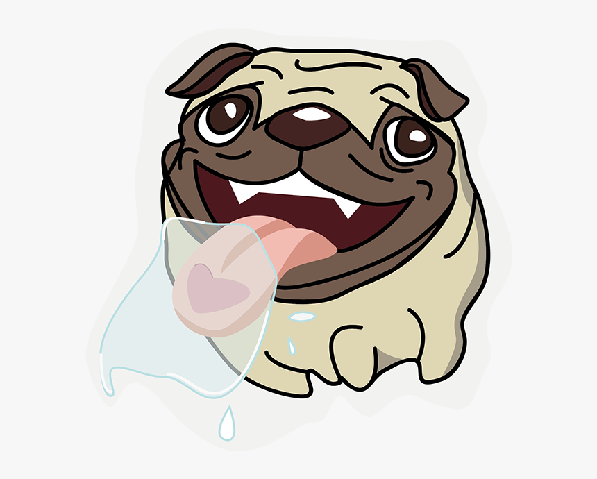 Pug Sticker Messages Sticker-10 - Pug, HD Png Download