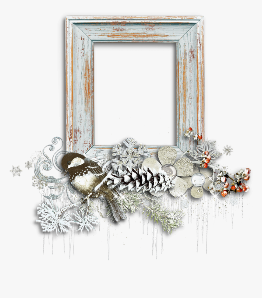 ❄️ Cadre Png Hiver, Cluster ❄️ Winter Frame Png, Cold - Tube Nouvel An Psp, Transparent Png