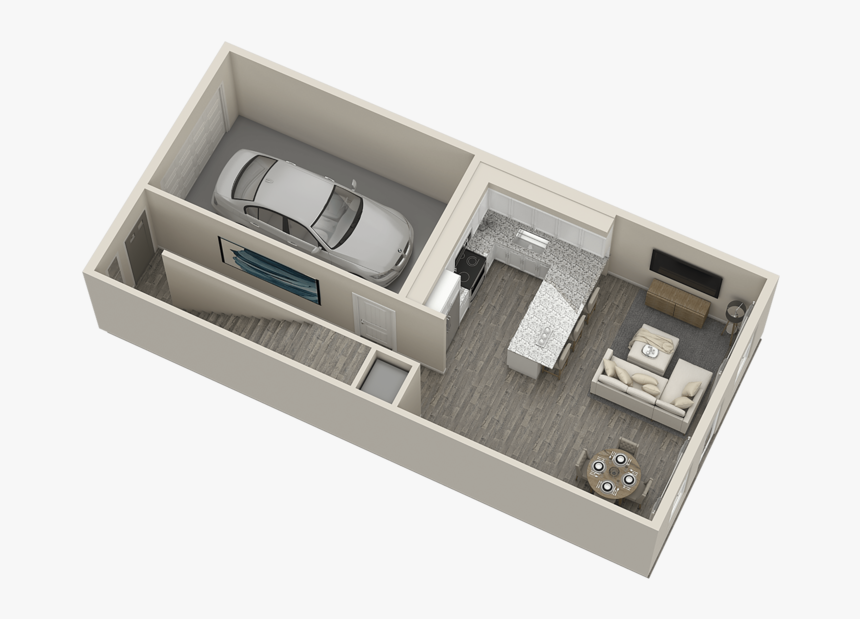 The Magnolia Dollhouse 1a V2-min - Floor Plan, HD Png Download