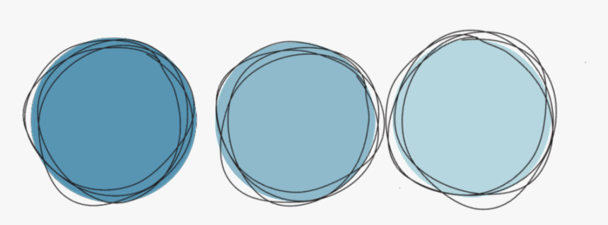 #blue #pastel #black #circle #frame - Circle, HD Png Download