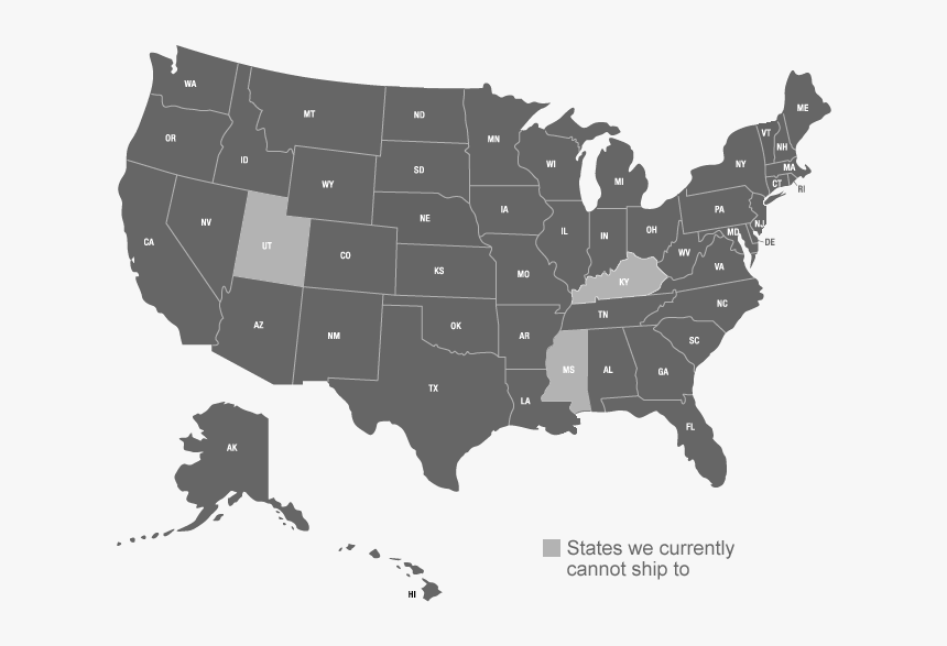 States We Can Ship To - Estados Com Pena De Morte Nos Eua, HD Png Download