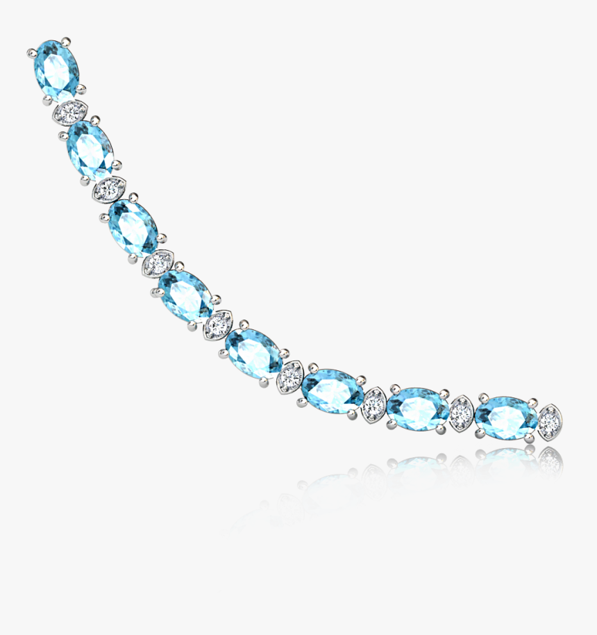 Bl7024aqw Rare African Aquamarine Bracelet2 - Chain, HD Png Download