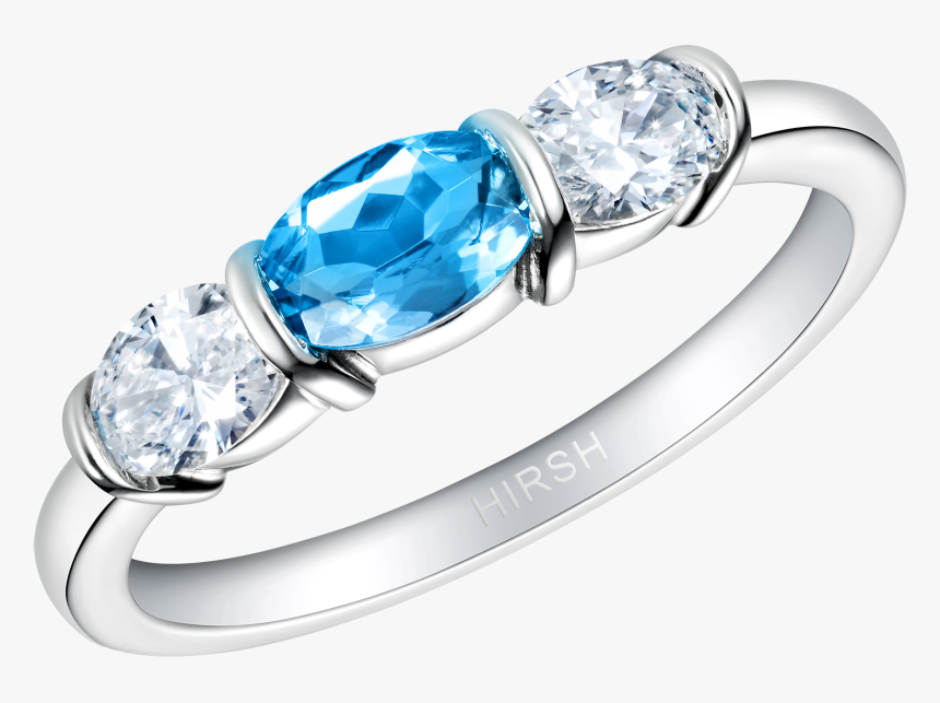 Synergy Aquamarine And Diamond Ring - Pre-engagement Ring, HD Png Download