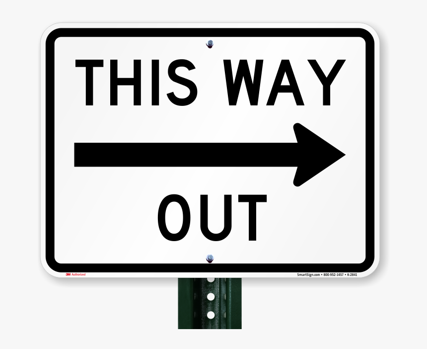 One Way Sign, HD Png Download